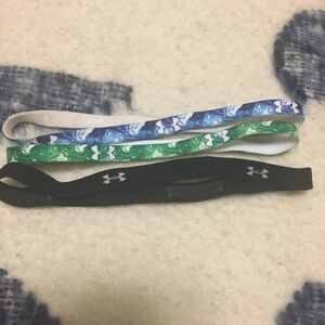 Under Armour Headband Set - Black, Blue, Green